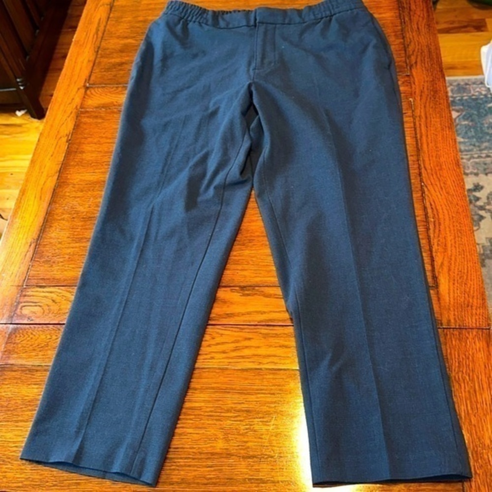 Banana Republic  blue check Mason athletic tapered pant size 36×30